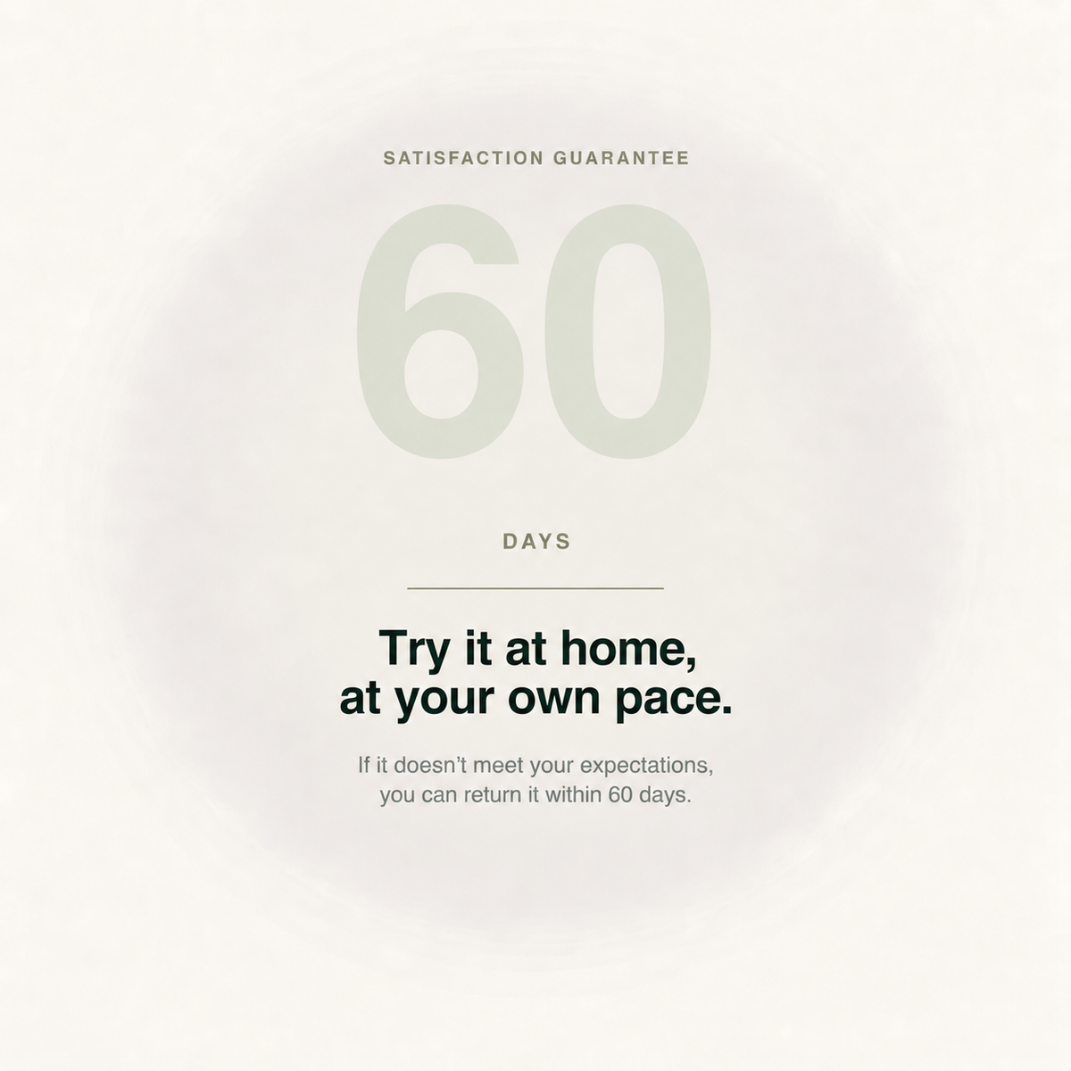 VIREVA — 60-day satisfaction guarantee