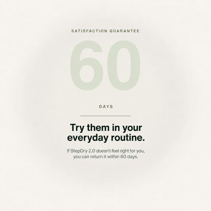 StepDry 2.0 — 60-day satisfaction guarantee