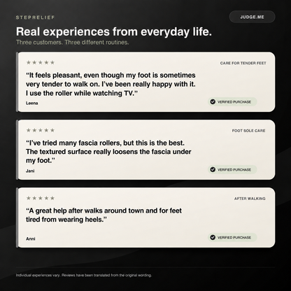 StepRelief — Customer experiences