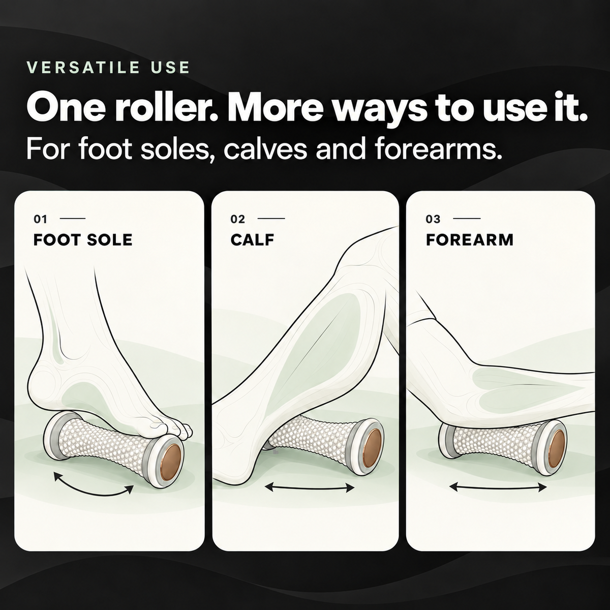 StepRelief — Foot sole, calf and forearm massage