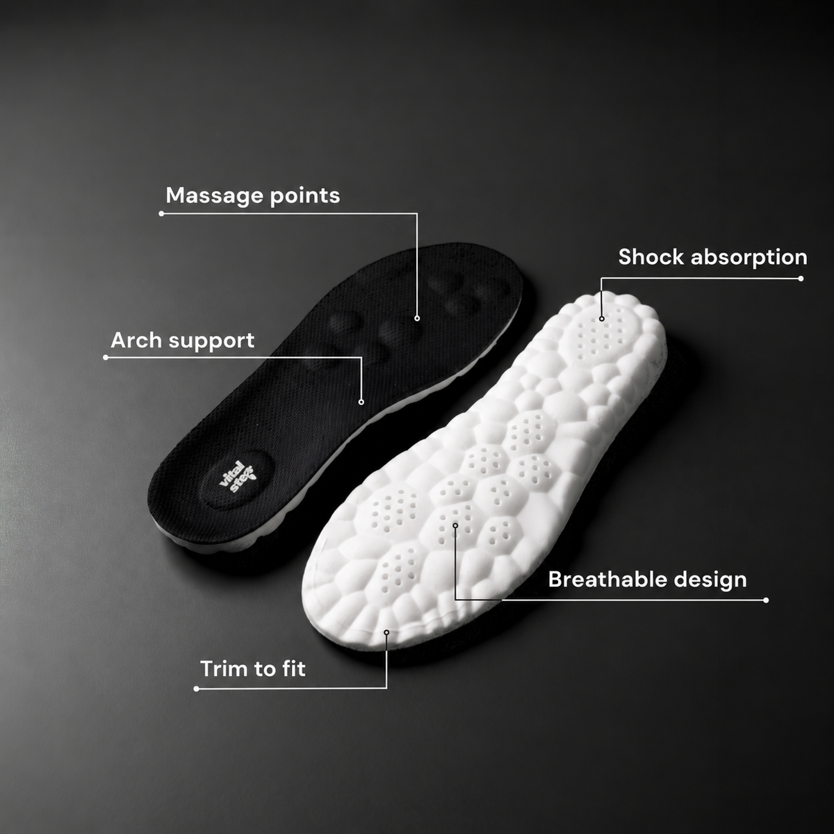VitalStep — Construction and cushioning features