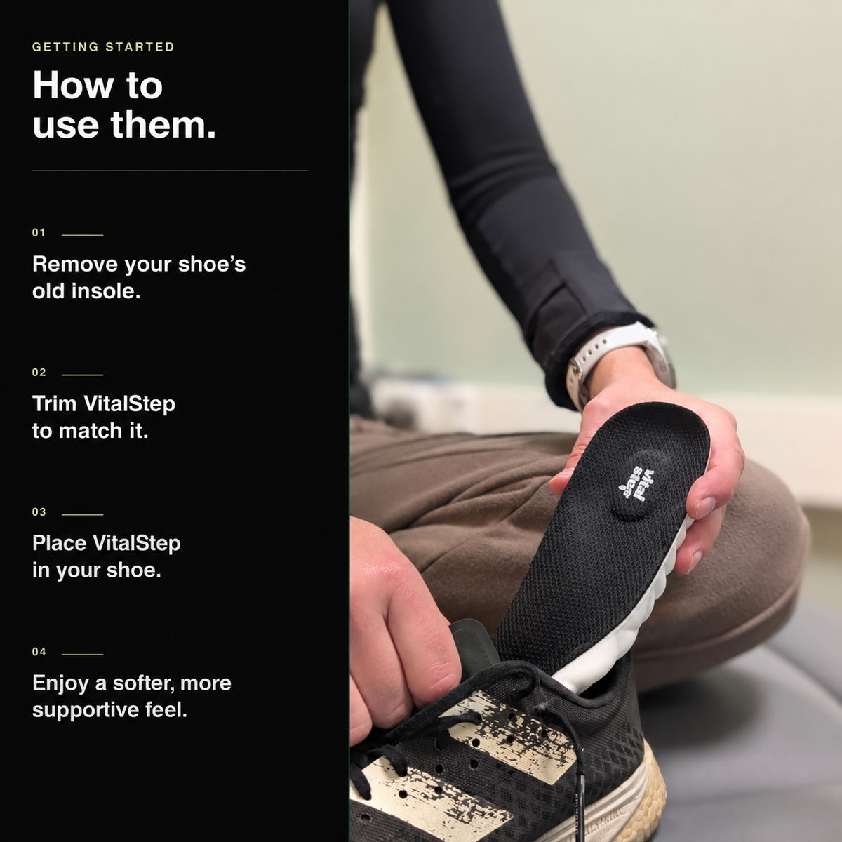VitalStep — How to fit the insoles