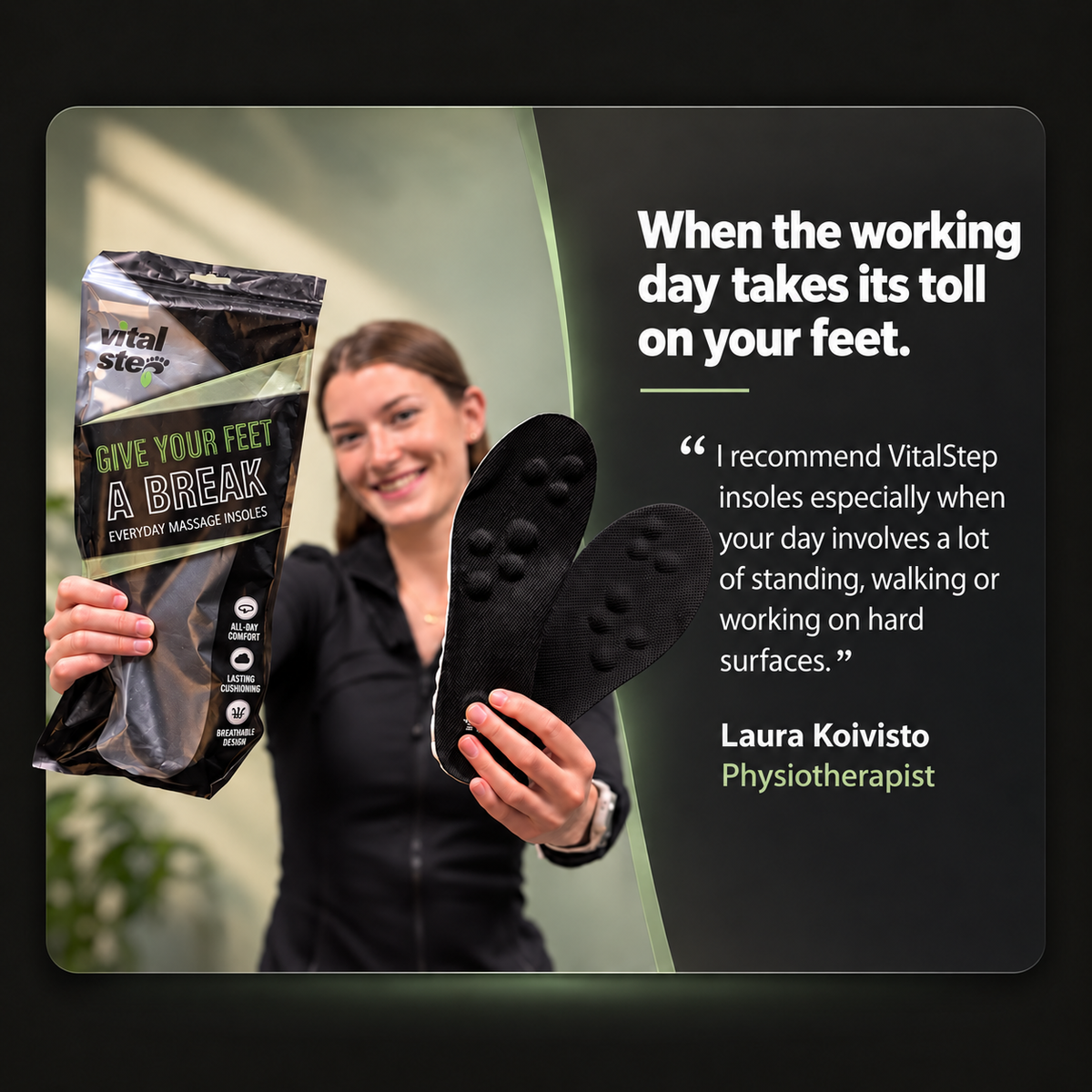 VitalStep — Laura Koivisto, physiotherapist